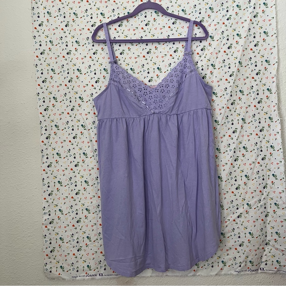 Beautiful lavender slip sleepwear dress